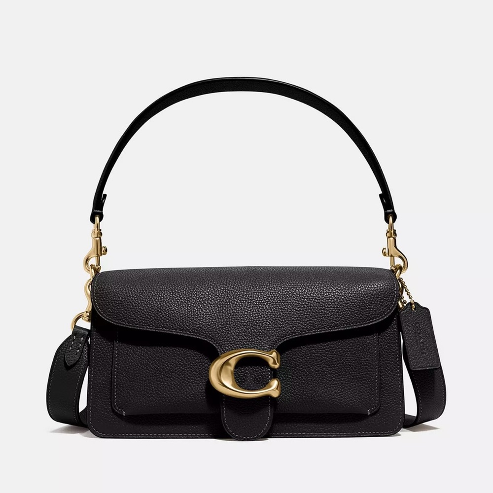 Tabby Shoulder Bag 26 Black/Brass